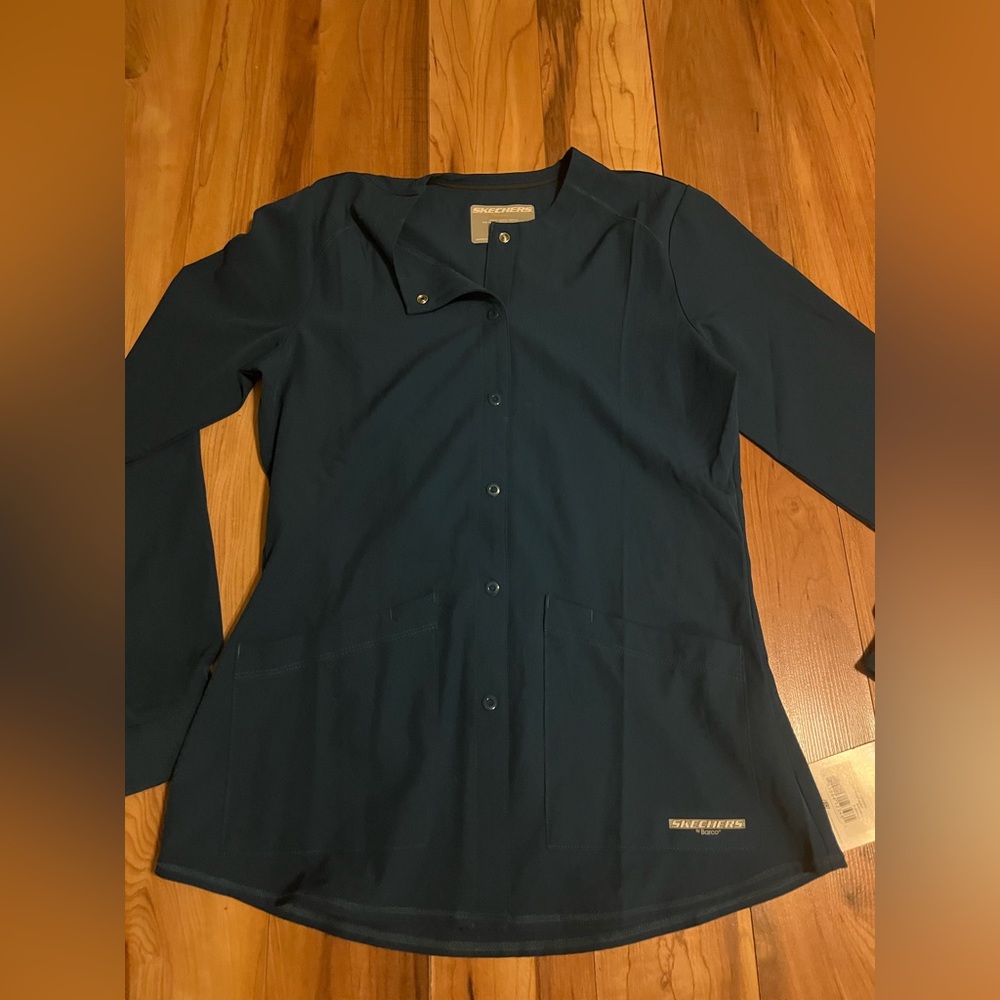 Skechers Teal Blue Scrub jacket